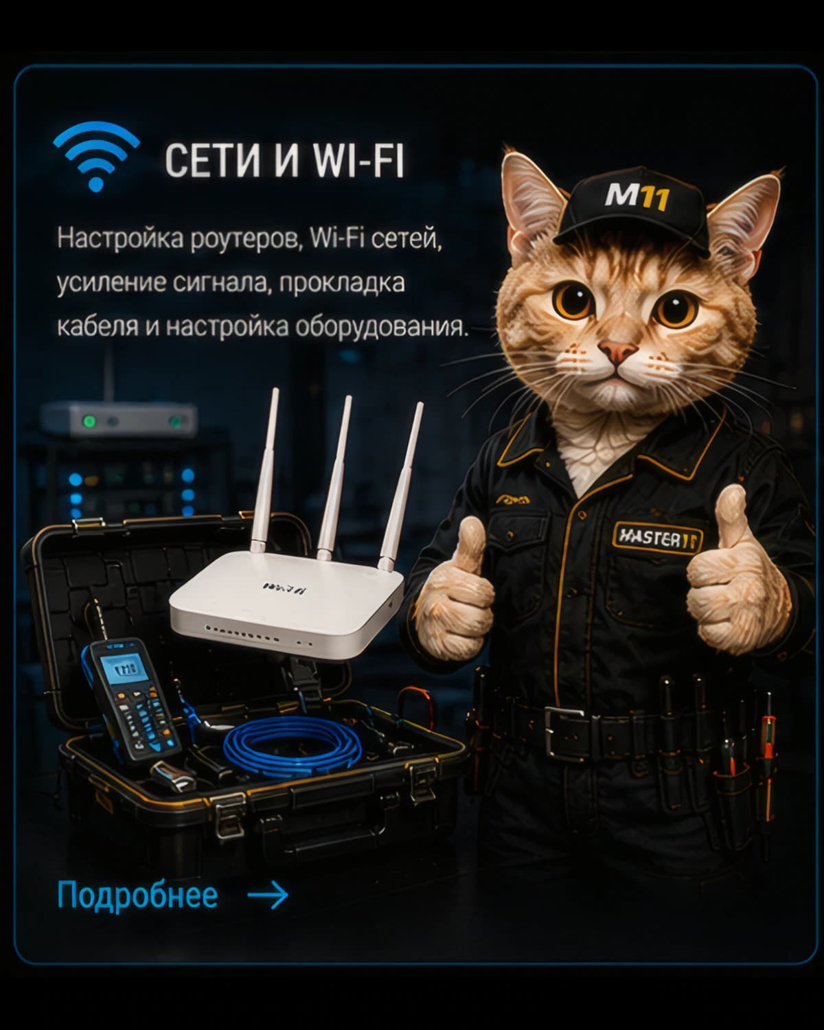 Сети и Wi-Fi — услуги MASTER11