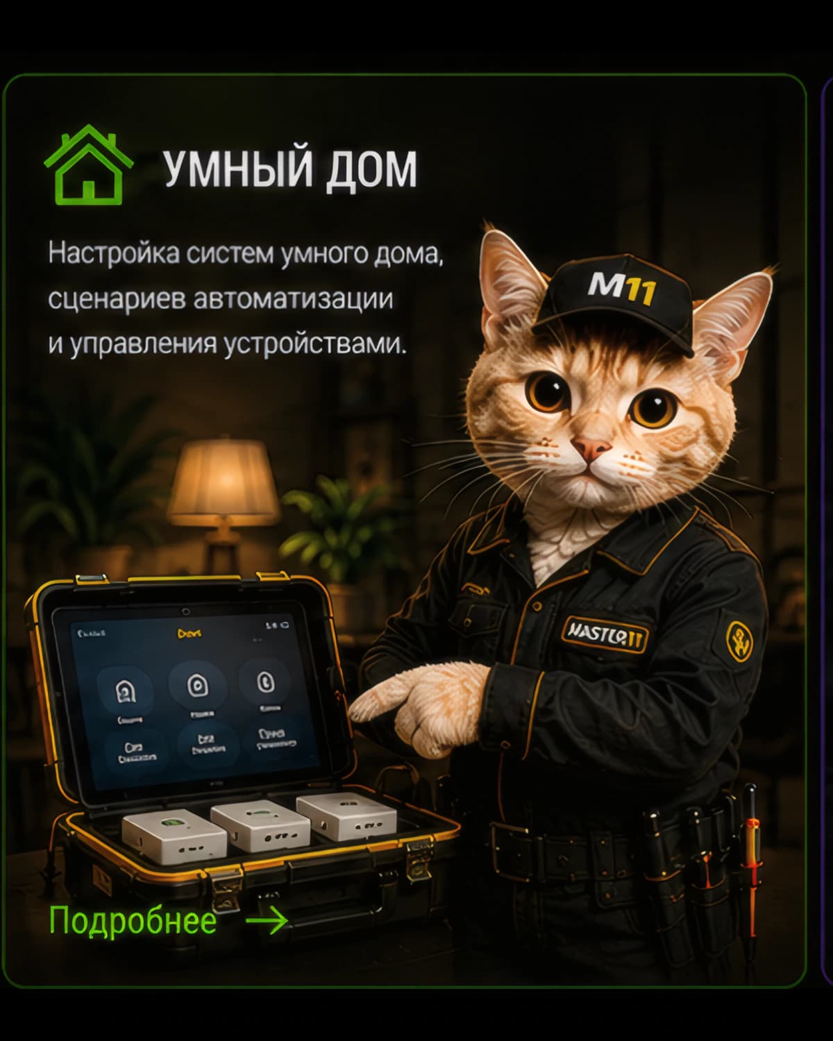 Умный дом — услуги MASTER11